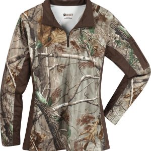 Rocky Women's SilentHunter 1/4 Zip Camo Shirt