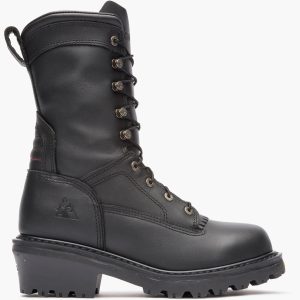 Rocky Code Red Hotshot Logger Fire Boot